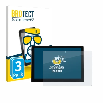 Parte frontal de un envase de producto con el logotipo de la marca BROTECT. Al lado se muestra el dispositivo Wortmann Terra P
