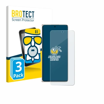 Parte frontal de un envase de producto con el logotipo de la marca BROTECT. Al lado se muestra el dispositivo Huawei Mate X7 c