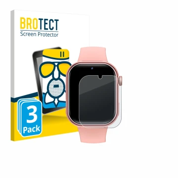 Parte frontal de un envase de producto con el logotipo de la marca BROTECT. Al lado se muestra el dispositivo Naixues Kids Sma