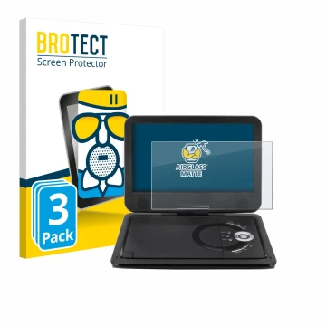 Parte frontal de un envase de producto con el logotipo de la marca BROTECT. Al lado se muestra el dispositivo Soundmaster PDB1
