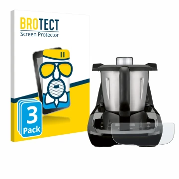 Parte frontal de un envase de producto con el logotipo de la marca BROTECT. Al lado se muestra el dispositivo SilverCrest Mons