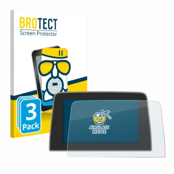 Parte frontal de un envase de producto con el logotipo de la marca BROTECT. Al lado se muestra el dispositivo Ford Puma 2019 -