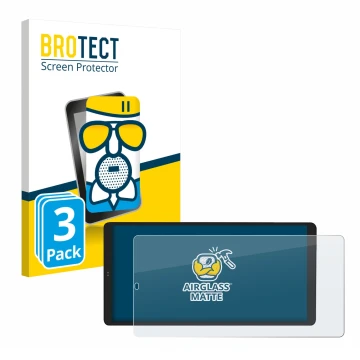 Parte frontal de un envase de producto con el logotipo de la marca BROTECT. Al lado se muestra el dispositivo Shelly Wall Disp