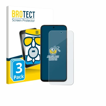 Parte frontal de un envase de producto con el logotipo de la marca BROTECT. Al lado se muestra el dispositivo Oppo A6c con su 