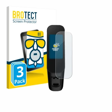 Parte frontal de un envase de producto con el logotipo de la marca BROTECT. Al lado se muestra el dispositivo Xiaomi Electric 