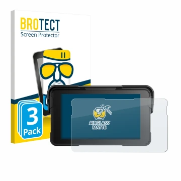 Parte frontal de un envase de producto con el logotipo de la marca BROTECT. Al lado se muestra el dispositivo NFOIEIS Base 5