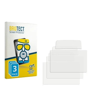 Parte frontal de un envase de producto con el logotipo de la marca BROTECT. Al lado está el protector de pantalla correspondie