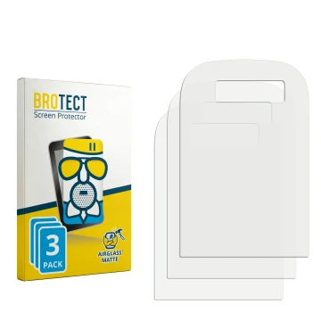 Parte frontal de un envase de producto con el logotipo de la marca BROTECT. Al lado está el protector de pantalla correspondie
