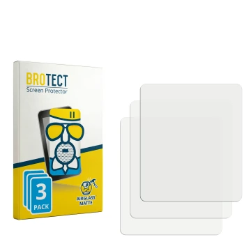 Parte frontal de un envase de producto con el logotipo de la marca BROTECT. Al lado está el protector de pantalla correspondie