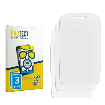 Parte frontal de un envase de producto con el logotipo de la marca BROTECT. Al lado está el protector de pantalla correspondie