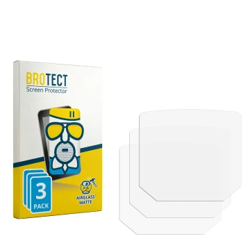 Parte frontal de un envase de producto con el logotipo de la marca BROTECT. Al lado está el protector de pantalla correspondie