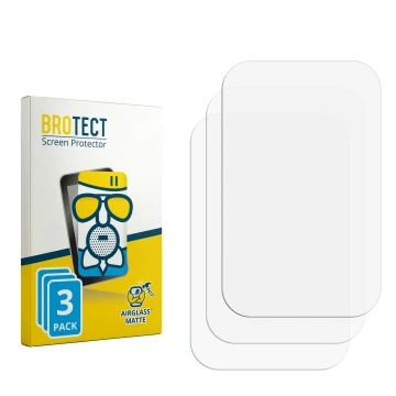 Parte frontal de un envase de producto con el logotipo de la marca BROTECT. Al lado está el protector de pantalla correspondie