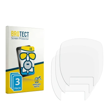 Parte frontal de un envase de producto con el logotipo de la marca BROTECT. Al lado está el protector de pantalla correspondie