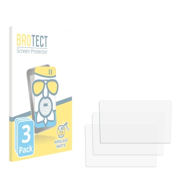 Parte frontal de un envase de producto con el logotipo de la marca BROTECT. Al lado está el protector de pantalla correspondie