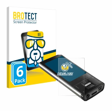 Parte frontal de un envase de producto con el logotipo de la marca BROTECT. Al lado se muestra el dispositivo Intenso Video Sh