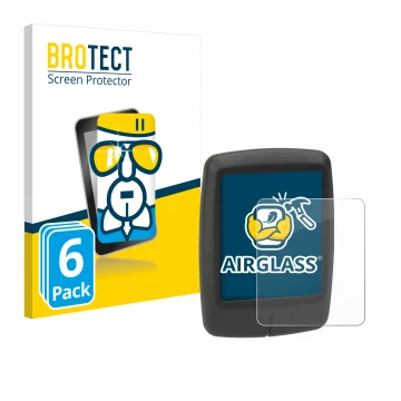 Parte frontal de un envase de producto con el logotipo de la marca BROTECT. Al lado se muestra el dispositivo Specialized Turb