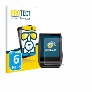 Parte frontal de un envase de producto con el logotipo de la marca BROTECT. Al lado se muestra el dispositivo Bosch Nyon 2020 