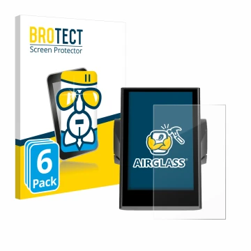 Parte frontal de un envase de producto con el logotipo de la marca BROTECT. Al lado se muestra el dispositivo Bafang DP C18 co