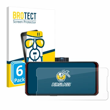 Parte frontal de un envase de producto con el logotipo de la marca BROTECT. Al lado se muestra el dispositivo Lenovo Legion Du