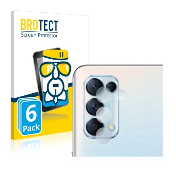 Parte frontal de un envase de producto con el logotipo de la marca BROTECT. Al lado se muestra el dispositivo Oppo Find X3 Lit