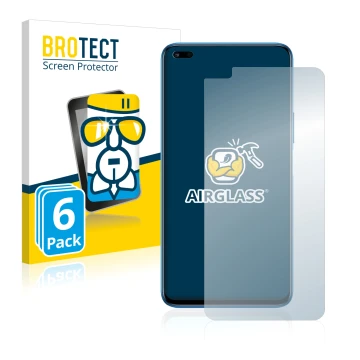 Parte frontal de un envase de producto con el logotipo de la marca BROTECT. Al lado se muestra el dispositivo Honor 50 Lite co