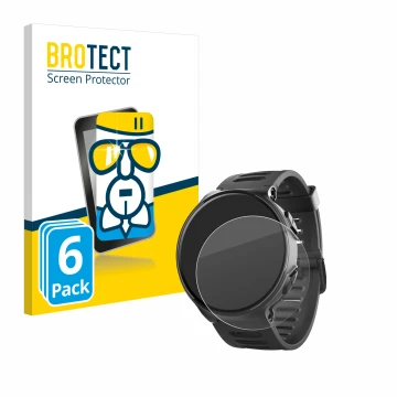 Parte frontal de un envase de producto con el logotipo de la marca BROTECT. Al lado se muestra el dispositivo Kiprun 500 con s