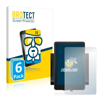 Parte frontal de un envase de producto con el logotipo de la marca BROTECT. Al lado se muestra el dispositivo Bafang 860c con 