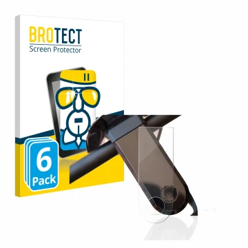 Parte frontal de un envase de producto con el logotipo de la marca BROTECT. Al lado se muestra el dispositivo NIU KQi3 Sport c