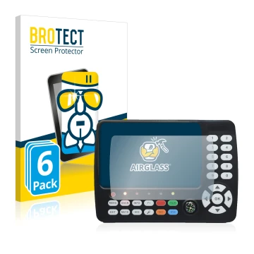 Parte frontal de un envase de producto con el logotipo de la marca BROTECT. Al lado se muestra el dispositivo Satlink ST-5150 