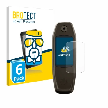 Parte frontal de un envase de producto con el logotipo de la marca BROTECT. Al lado se muestra el dispositivo Specialized Mast