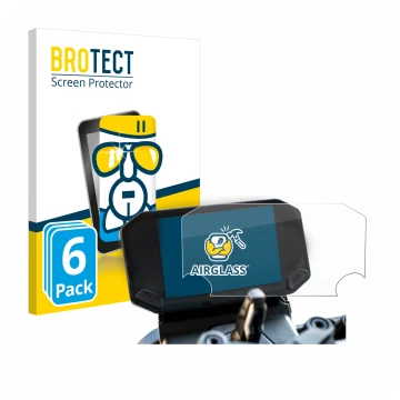 Parte frontal de un envase de producto con el logotipo de la marca BROTECT. Al lado se muestra el dispositivo VOGE 350 AC con 