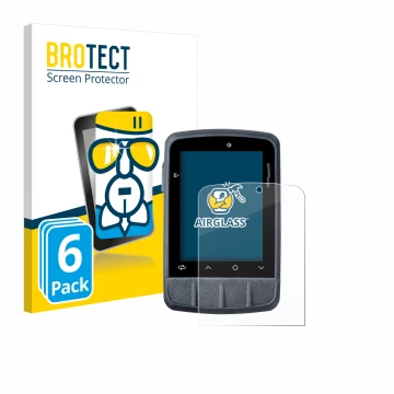 Parte frontal de un envase de producto con el logotipo de la marca BROTECT. Al lado se muestra el dispositivo Giant Dash M200 