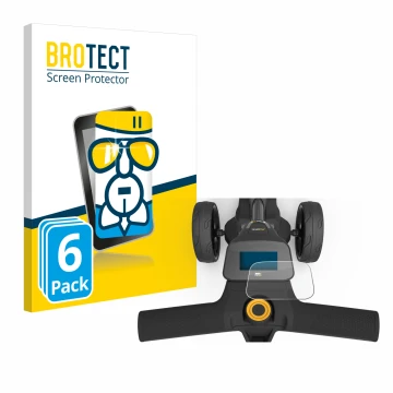 Parte frontal de un envase de producto con el logotipo de la marca BROTECT. Al lado se muestra el dispositivo PowaKaddy FX3 co