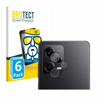 Parte frontal de un envase de producto con el logotipo de la marca BROTECT. Al lado se muestra el dispositivo Xiaomi Redmi Not