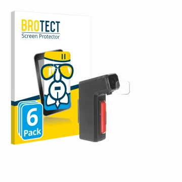 Parte frontal de un envase de producto con el logotipo de la marca BROTECT. Al lado se muestra el dispositivo Tooo Cycling DVR