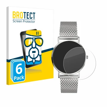 Parte frontal de un envase de producto con el logotipo de la marca BROTECT. Al lado se muestra el dispositivo Liebeskind New C