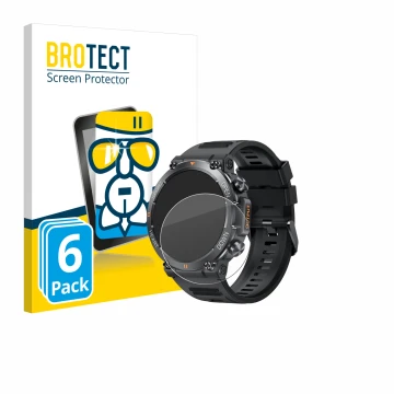 Parte frontal de un envase de producto con el logotipo de la marca BROTECT. Al lado se muestra el dispositivo GaWear K56-PRO 1