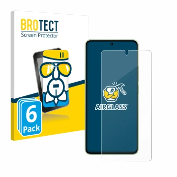 Parte frontal de un envase de producto con el logotipo de la marca BROTECT. Al lado se muestra el dispositivo Xiaomi Redmi Not