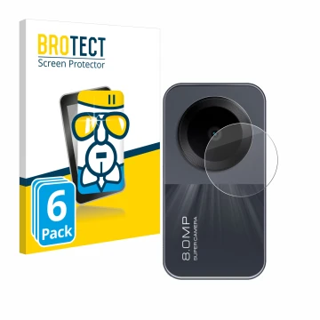 Parte frontal de un envase de producto con el logotipo de la marca BROTECT. Al lado se muestra el dispositivo Xiaomi Redmi Pad