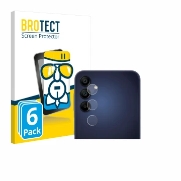 Parte frontal de un envase de producto con el logotipo de la marca BROTECT. Al lado se muestra el dispositivo Samsung Galaxy A