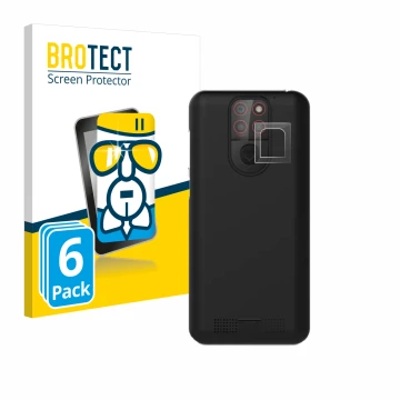 Parte frontal de un envase de producto con el logotipo de la marca BROTECT. Al lado se muestra el dispositivo Emporia Smart 5 