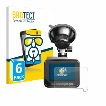 Parte frontal de un envase de producto con el logotipo de la marca BROTECT. Al lado se muestra el dispositivo Azdome IT-G63D c