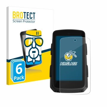 Parte frontal de un envase de producto con el logotipo de la marca BROTECT. Al lado se muestra el dispositivo Hammerhead Karoo