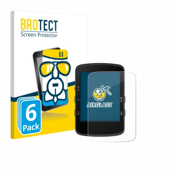 Parte frontal de un envase de producto con el logotipo de la marca BROTECT. Al lado se muestra el dispositivo Bryton Rider 460