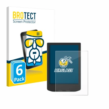 Parte frontal de un envase de producto con el logotipo de la marca BROTECT. Al lado se muestra el dispositivo Vivlio Light HD 