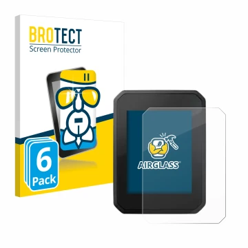 Parte frontal de un envase de producto con el logotipo de la marca BROTECT. Al lado se muestra el dispositivo FIT Display Comp