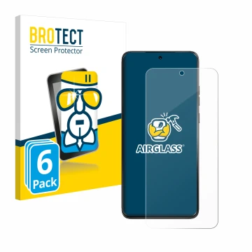 Parte frontal de un envase de producto con el logotipo de la marca BROTECT. Al lado se muestra el dispositivo Motorola ThinkPh