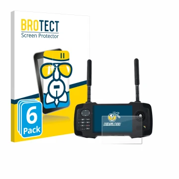 Parte frontal de un envase de producto con el logotipo de la marca BROTECT. Al lado se muestra el dispositivo Toslon XR500 con