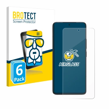 Parte frontal de un envase de producto con el logotipo de la marca BROTECT. Al lado se muestra el dispositivo Xiaomi Redmi K80
