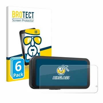 Parte frontal de un envase de producto con el logotipo de la marca BROTECT. Al lado se muestra el dispositivo Volam RC15B 6.25
